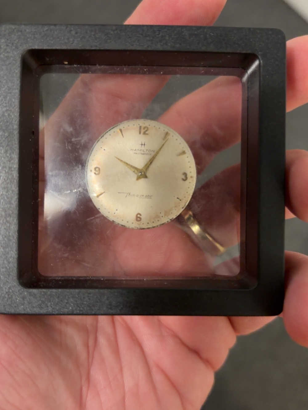 Hamilton Gold-Tone Dial Watch Head with Champagne Face